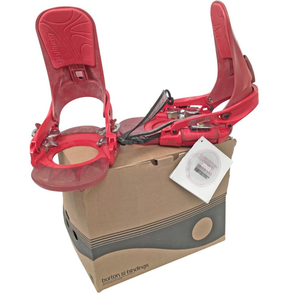 BRAND NEW BURTON CUSTOM SI STEP IN SNOWBOARD BINDINGS!  MEDIUM  SIZES 8 TO 10